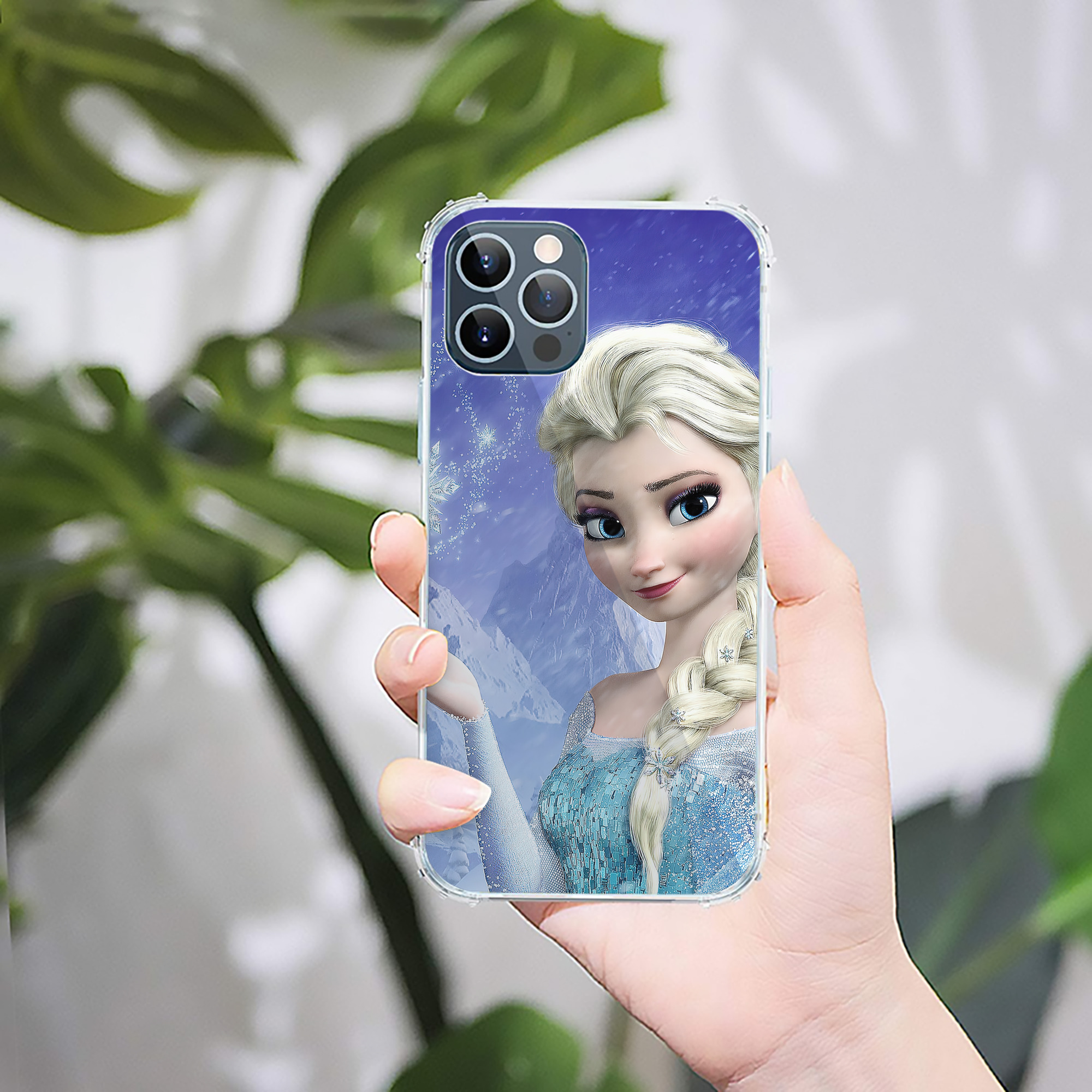 （画像用） アナと雪の女王 アンナ エルサ Frozen Anna Elsa 【iPhone 12シリーズ対応】透明スマホケース（クリアソフトケース）